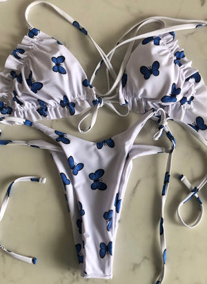 Kavos Butterfly Bikini Set in Blue